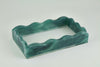 Tizo Designs Giftware Tizo Designs Lucite Marbled Guest Towel Tray Green