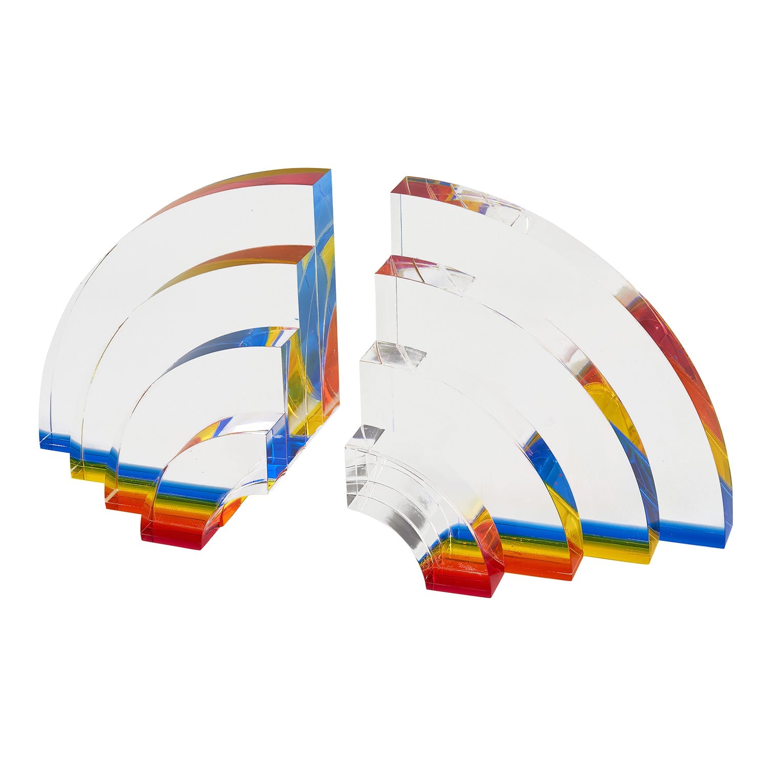 Tizo Designs Home Decor Tizo Designs Lucite Rainbow Bookends
