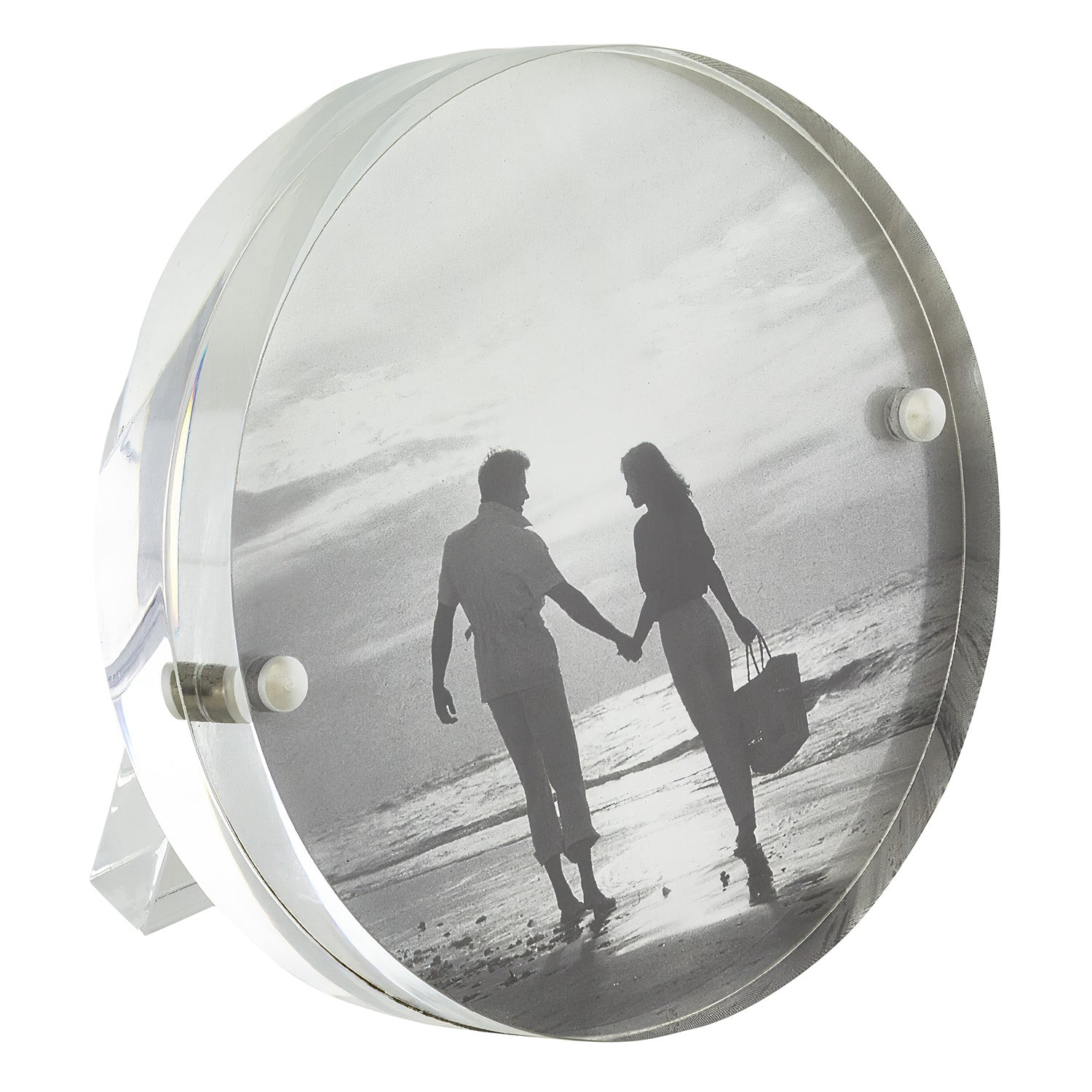 Tizo Designs Picture Frames Tizo Designs Lucite Round 3.5" Picture Frame (Clear)