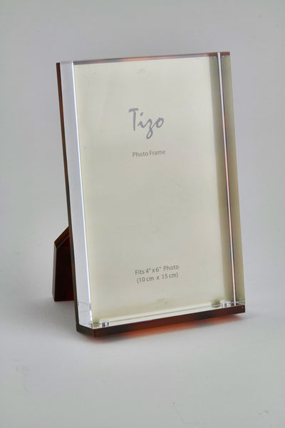 Tizo Designs Picture Frames Tizo Designs Lucite Tortoise Shell Frame 4x6