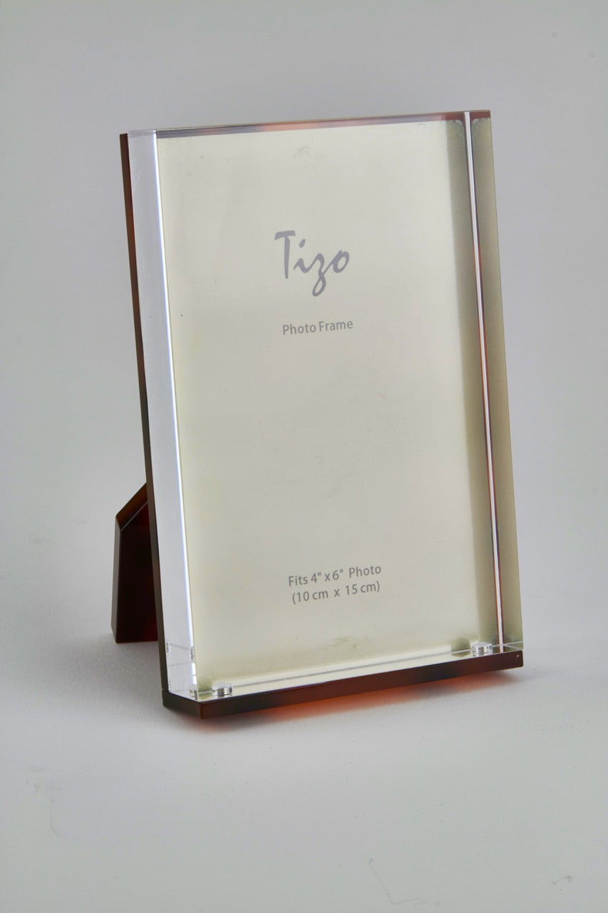 Tizo Designs Picture Frames Tizo Designs Lucite Tortoise Shell Frame 8x10