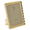 Tizo Designs Picture Frames Tizo Designs Lucite Wave Design Picture Frame (Gold) 5x7