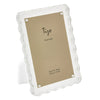 Tizo Designs Picture Frames Tizo Designs Lucite Wave Design Picture Frame (White) 8x10