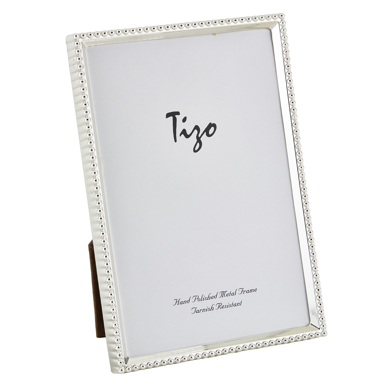 Tizo Designs Picture Frames Tizo Designs Silver Beaded Picture Frame 4x6
