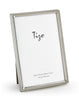 Tizo Designs Picture Frames Tizo Designs Silver Linear Picture Frame 4x6