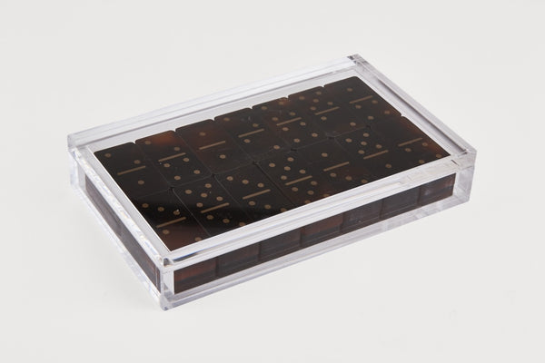 Tizo Designs Giftware Tizo Designs Tortoise Shell Domino Set with Tortoise Shell Box