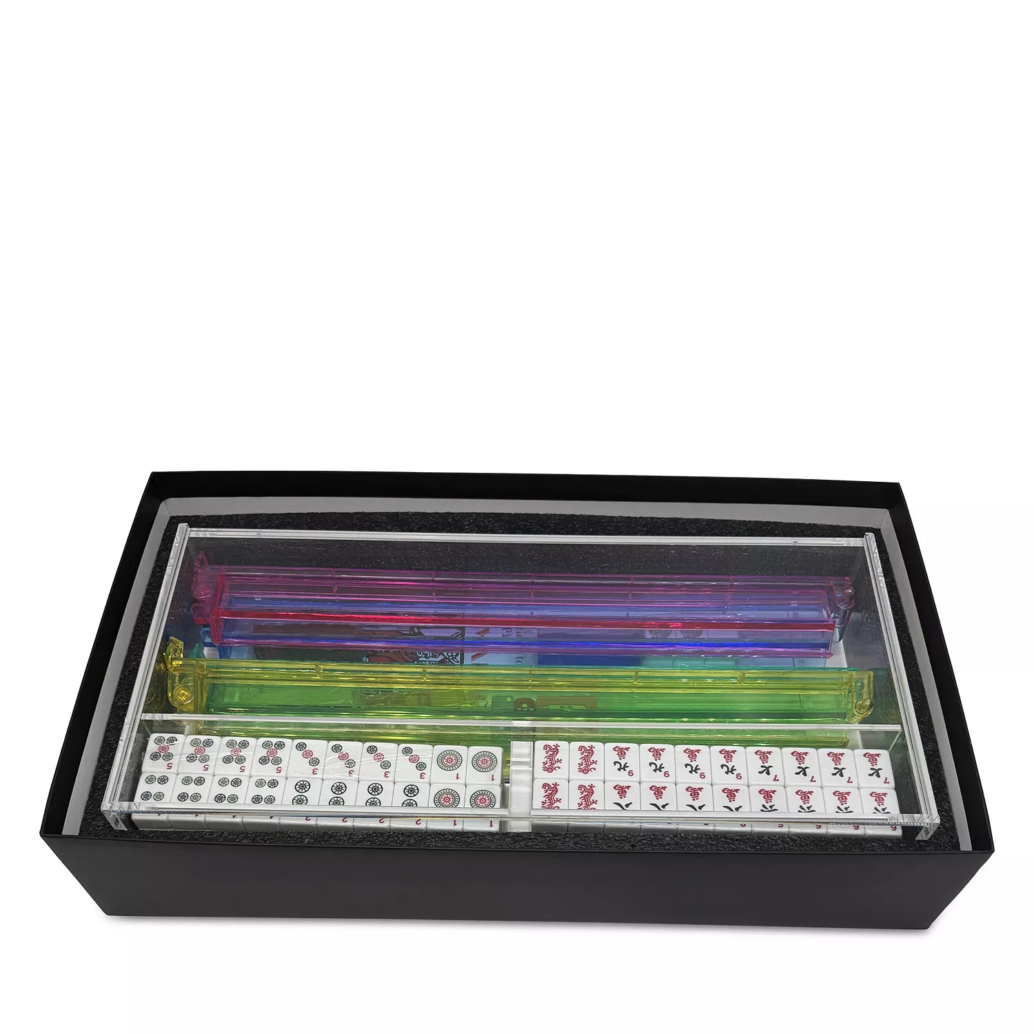 Tizo Designs Giftware Tizo Lucite Multi Color Mahjong Set