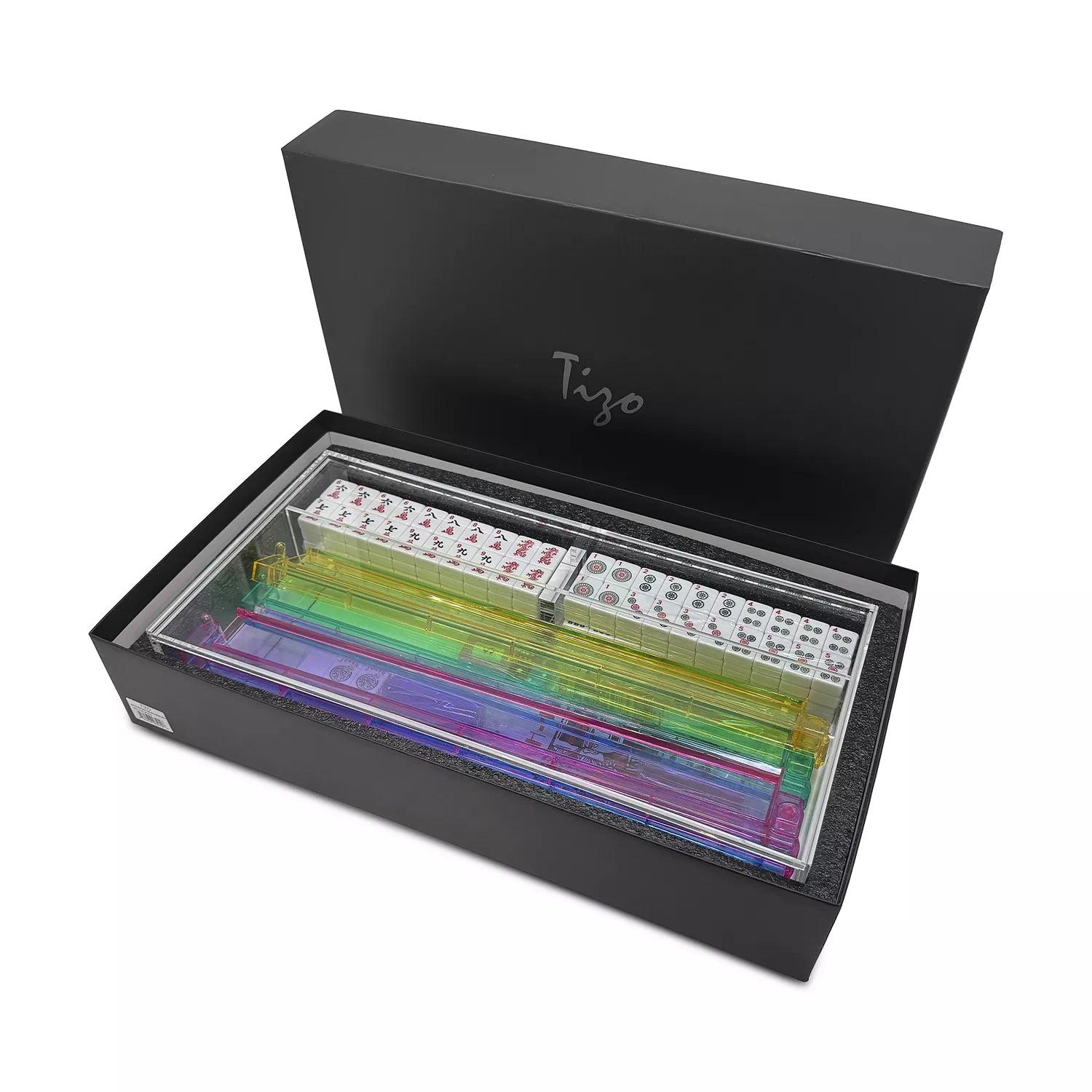 Tizo Designs Giftware Tizo Lucite Multi Color Mahjong Set