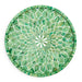 Tozai Home Home Tozai Home Emerald Cut Hand Inlaid Decorative Round Serving Tray