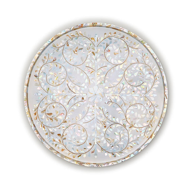 Tozai Home Home Decor Tozai Home Jaipur Palace MOP Tray