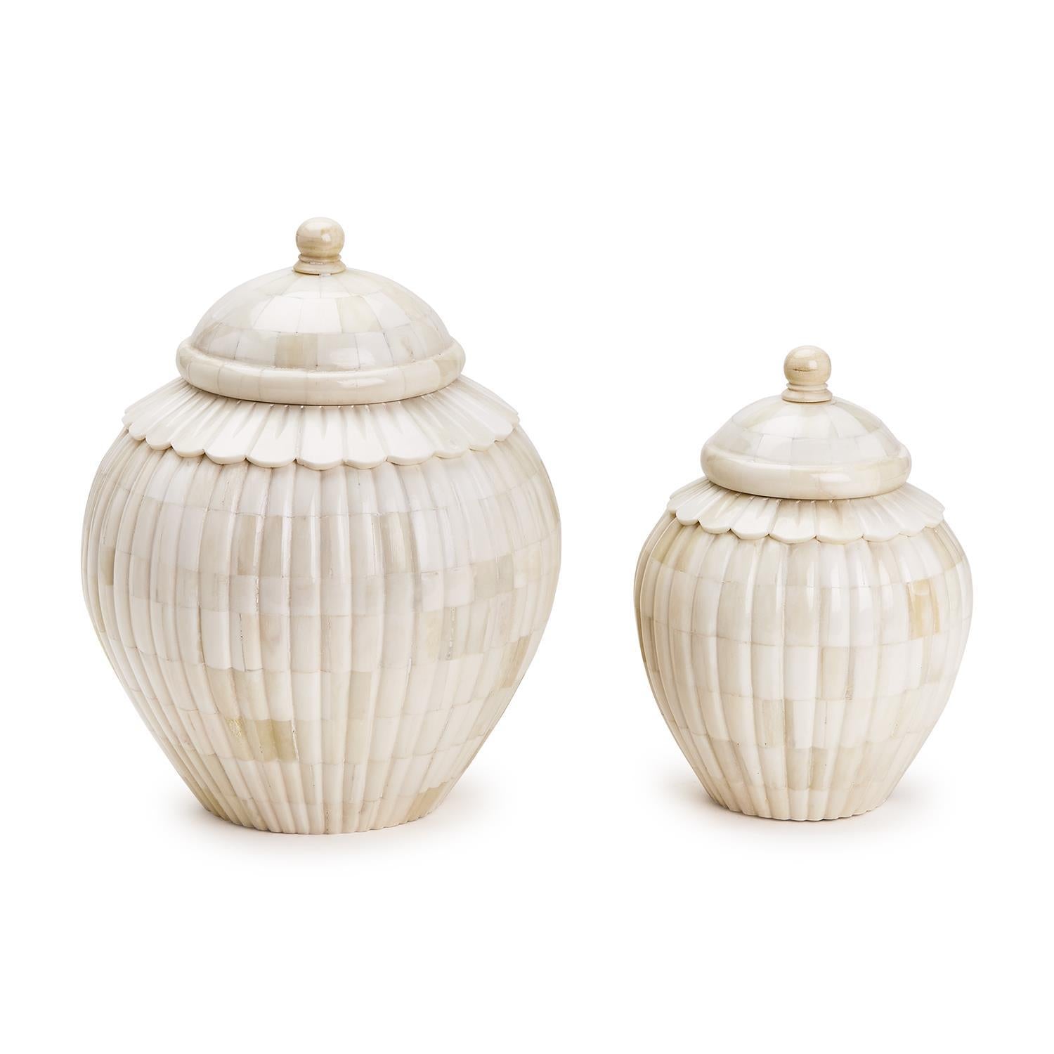 Tozai Home Home Tozai Home Minaret Set of 2 Mosaic Covered Jars