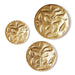 Tozai Home Home Tozai Home Palmaire Set of 3 Golden Hammered Trays - Recycled Aluminum
