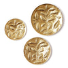 Tozai Home Home Tozai Home Palmaire Set of 3 Golden Hammered Trays - Recycled Aluminum