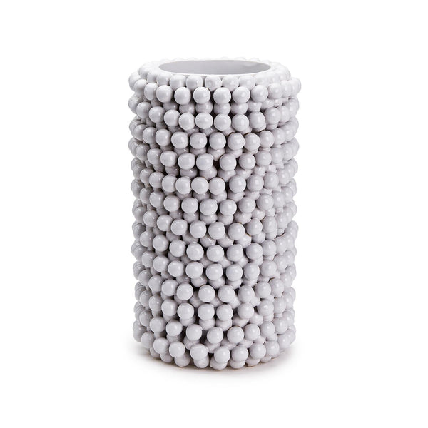 Tozai Home Home Tozai Home Pompom Decorative Cylinder Vase Ceramic