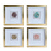 Tozai Home Home Decor Tozai Home S/4 Semi-Precious Stone Shadow Box Wall Art