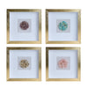 Tozai Home Home Decor Tozai Home S/4 Semi-Precious Stone Shadow Box Wall Art