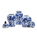 Tozai Home Home Tozai Home Sumida Gardens Set of 3 Blue and White Covered Temple Jar - Ceramic