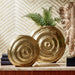 Tozai Home Decor Tozai Home All Swirls S/2 Golden Vase