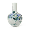 Two's Company Giftware 21" Hand-painted Wisteria Design Vase