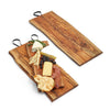 Two's Company Giftware Set/3 Serving Boards with Iron Handle
