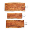 Two's Company Giftware Set/3 Serving Boards with Iron Handle