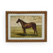 Two's Company Home Decor Set/4 Antiqued Horse Wall Art in Twist Braid Frame