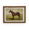 Two's Company Home Decor Set/4 Antiqued Horse Wall Art in Twist Braid Frame