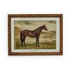 Two's Company Home Decor Set/4 Antiqued Horse Wall Art in Twist Braid Frame