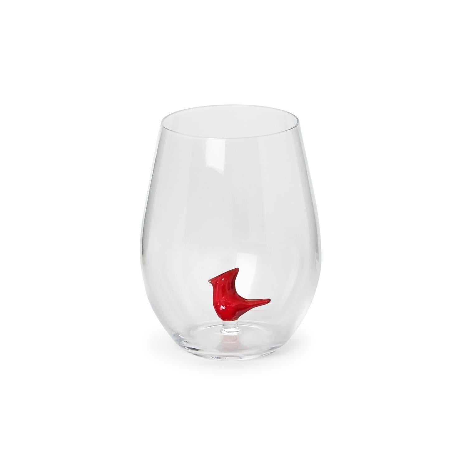 Twos Company Giftware Cardinal Stemless Wine Glass