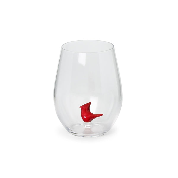 Twos Company Giftware Cardinal Stemless Wine Glass