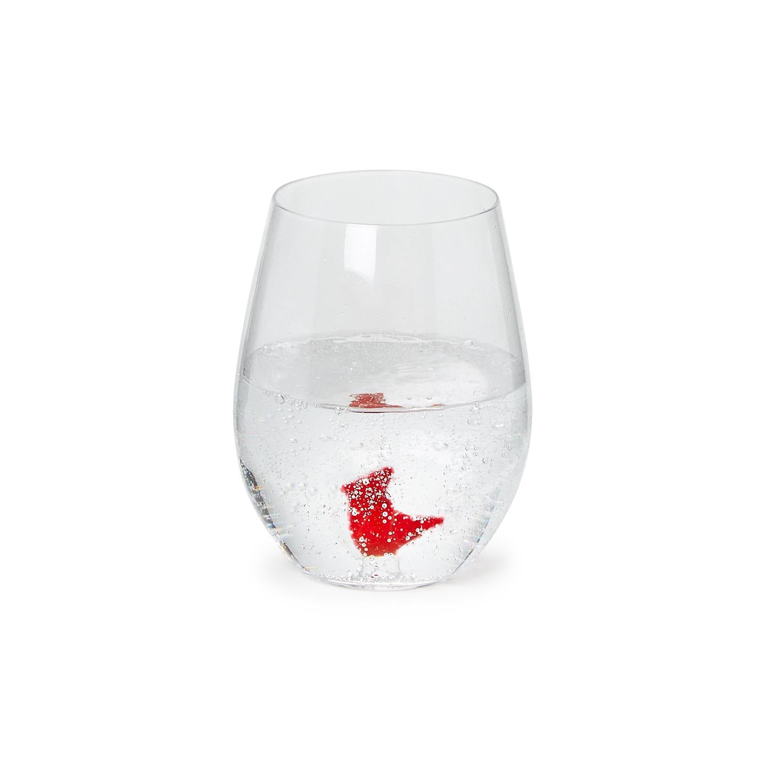 Twos Company Giftware Cardinal Stemless Wine Glass