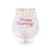 Twos Company Serveware Celebration Cake Stemless Wine Glass