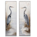 Twos Company Home Decor Crane Wall Art Set/2