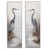 Twos Company Home Decor Crane Wall Art Set/2