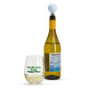 Twos Company Giftware Golf Stemless Wine Glass with Golf Ball Wine Stopper