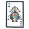 Twos Company Home King and Queen S/2 Playing Card Paper Collage Wall Art
