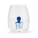 Twos Company Giftware Octopus Icon Stemless Wine Glass