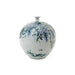 Twos Company Home Decor S/2 Hand-painted Wisteria Design Vase