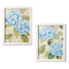 Twos Company Home Decor S/2 Hydrangea Framed Wall Art Prints