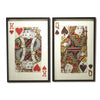 Twos Company Home Decor S/2 Playing Card Wall Art Incl 2 Designs