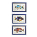 Twos Company Home Decor S/3 Fish Collage
