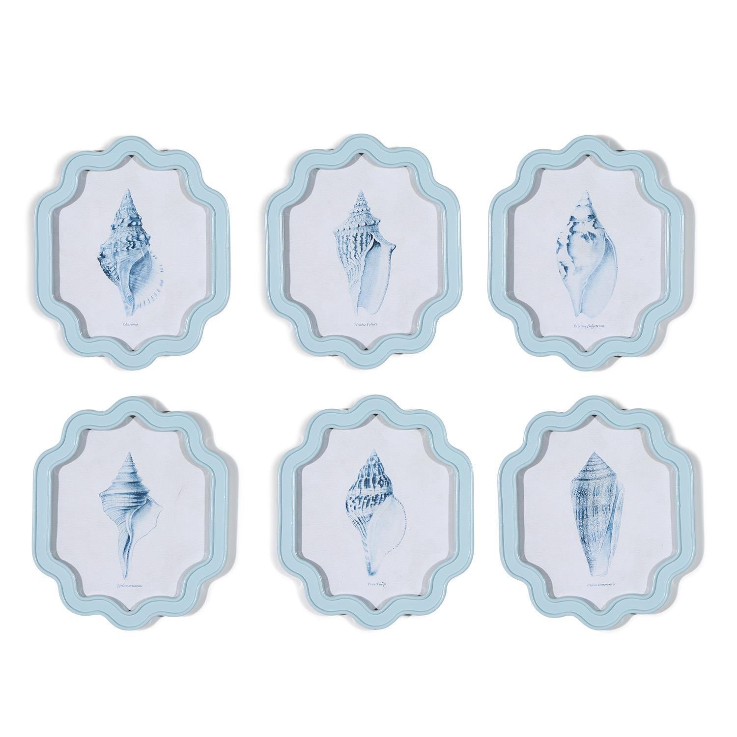 Twos Company Home Decor S/6 Shell Wall Art Incl 6 designs