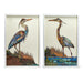 Twos Company Home Set of 2 Crane Paper Collage Wall Art