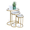 Twos Company Home Set of 3 Side Table with Removable Tray Includes 3 Different Sizes