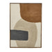 Twos Company Home Decor Shapes, Woolen Felt Abstract Wall Art with Wooden Frame
