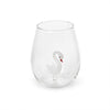 Twos Company Giftware Swan Stemless Wine Glass