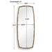 Uttermost Home Decor Uttermost Adair Antique Brass Tall Mirror