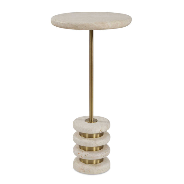 Uttermost Furniture Uttermost Adames Travertine Drink Table