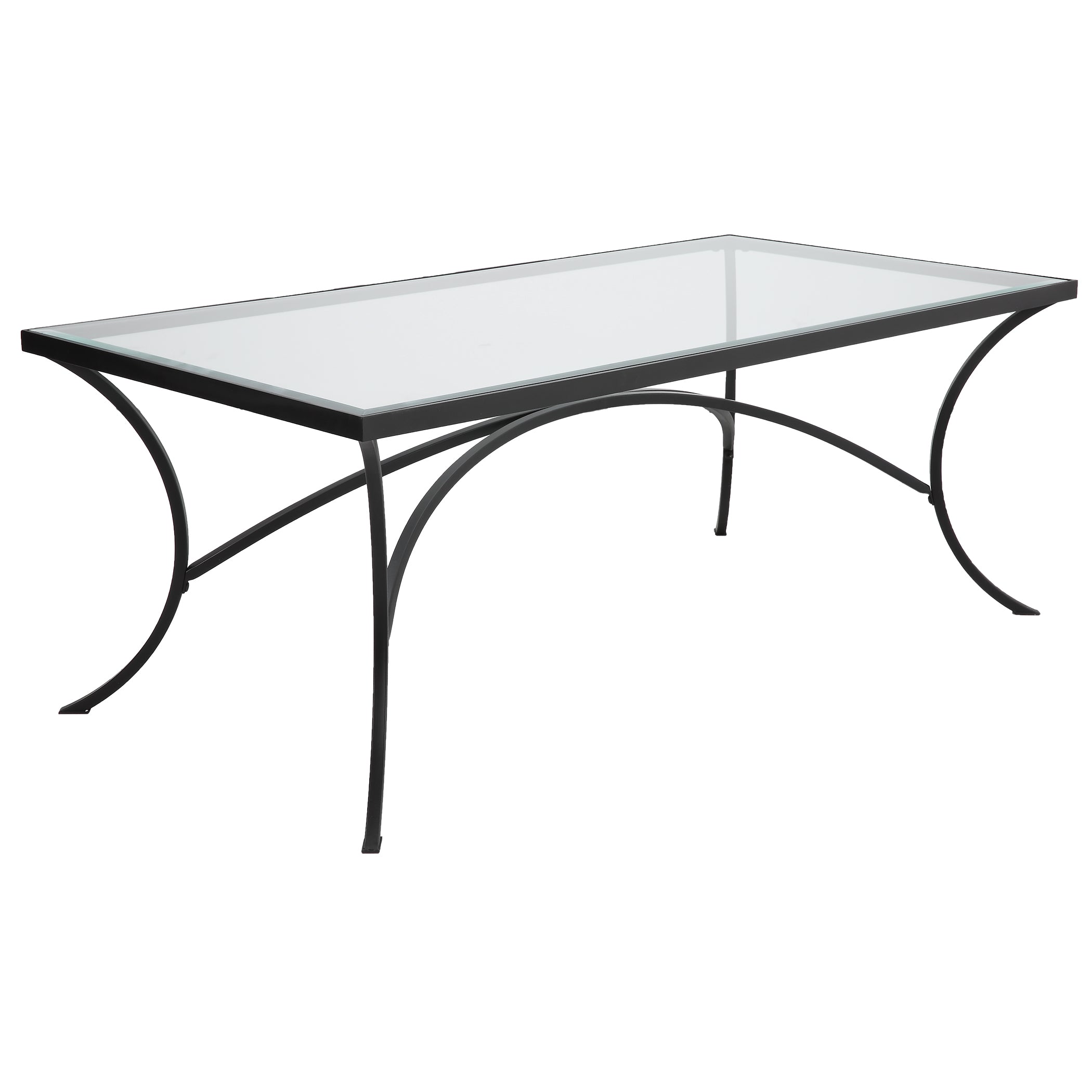 Uttermost Home Uttermost Alayna Black Metal & Glass Coffee Table