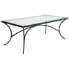 Uttermost Home Uttermost Alayna Black Metal & Glass Coffee Table